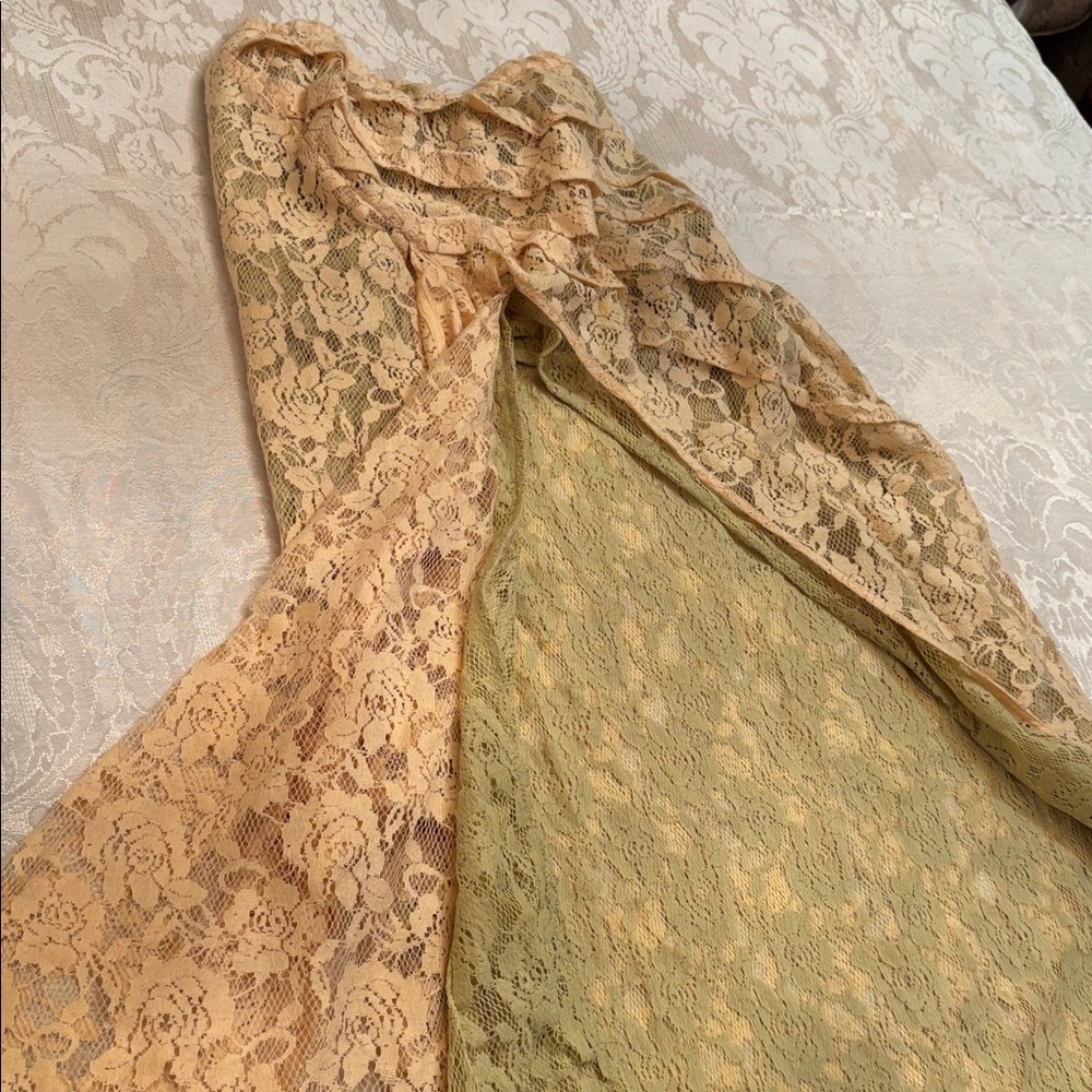 Free People One Solene lace high low skirt sz.M - Picture 12 of 16